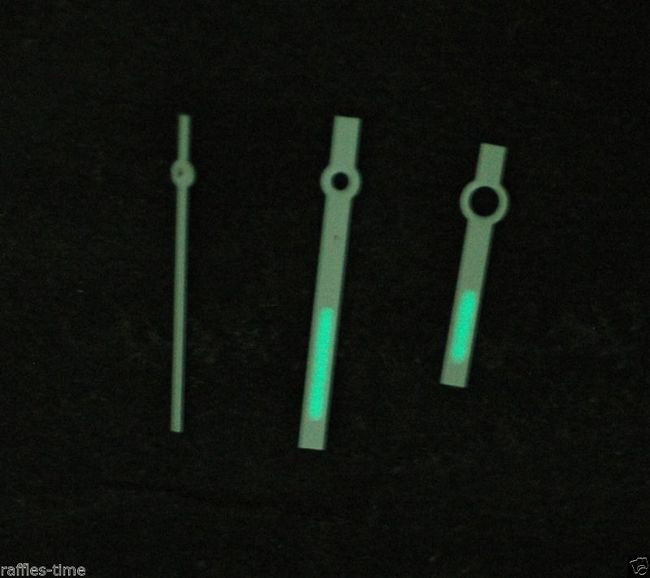 White Custom Watch Hands for ETA 2824 2836 movement Lume